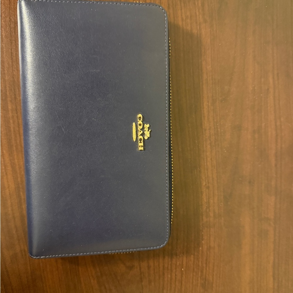 Coach Navy Blue Wallet